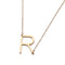 European And American Simple Jewelry Letter Necklace Dorado R