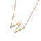 European And American Simple Jewelry Letter Necklace Dorado N