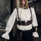 Chaleco de Cuero Industrial Steampunk Gótico Unisex con Correa Ajustable