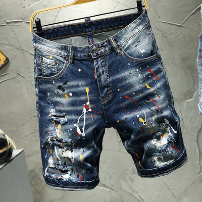 Shorts Vaqueros Personalizados con Pintura Artesanal Premium - Image 3