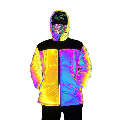 Prenda de Algodón con Costuras Reflectantes Multicolor - Image 3