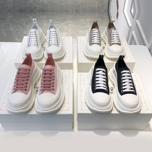 Zapatillas Estilo Retro con Suela Gruesa y Lona Versátil - Image 2