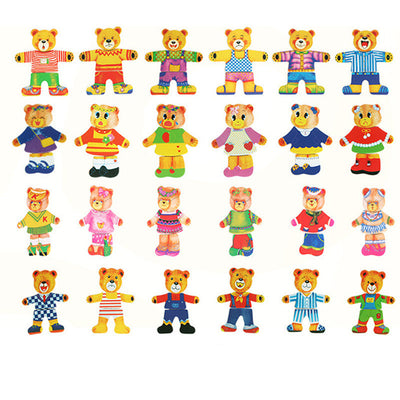 Puzzle Educativo de Madera con Cierre y Coordinación Motriz para Niños - Image 2