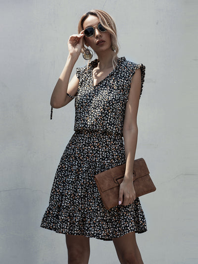 Vestido sin mangas con encaje estampado - Image 14