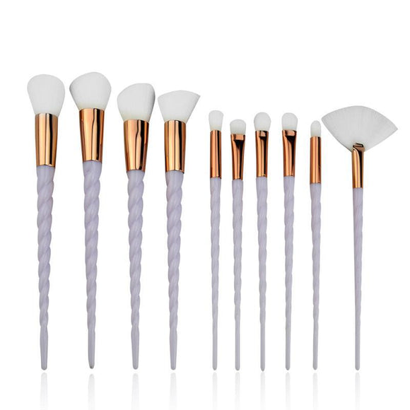 Brochas de Maquillaje Espiral Multicolor