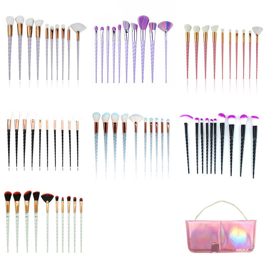 Brochas de Maquillaje Espiral Multicolor