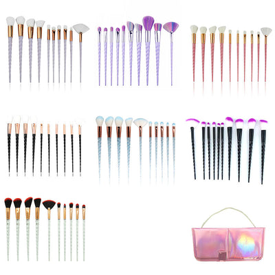 Brochas de Maquillaje Espiral Multicolor