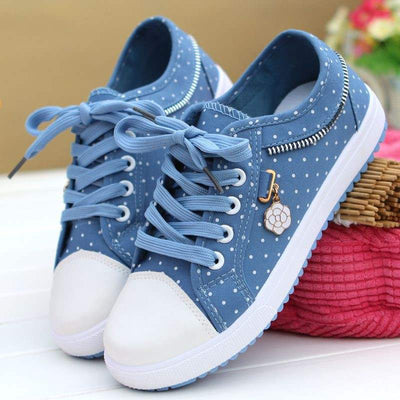 Zapatos de Lona Casual Deportivos de Suela Plana
