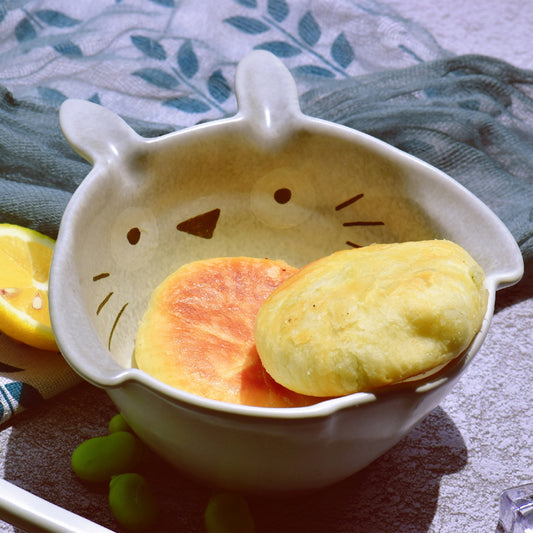 Tazón de Cerámica Totoro Adorable - Vajilla Infantil de Diseño
