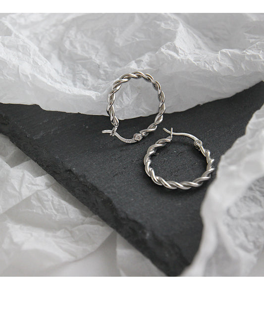 Aretes de Plata Esterlina 925 Tejidos a Mano - Image 2