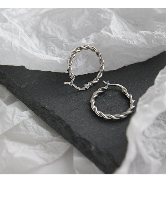 Aretes de Plata Esterlina 925 Tejidos a Mano - Image 2