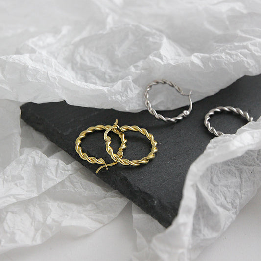Aretes de Plata Esterlina 925 Tejidos a Mano