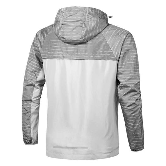 Chamarra Deportiva Rayada con Capucha para Hombre - Image 4