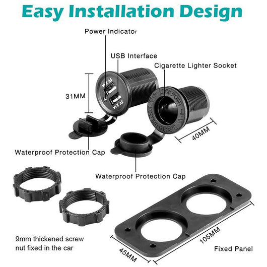 Divisor Dual USB para Encendedor de Auto 12V - Image 9