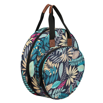 Bolsa Redonda para Bordado con Hojas de Arce - Organizador de Hilos y Accesorios de Costura - Image 5