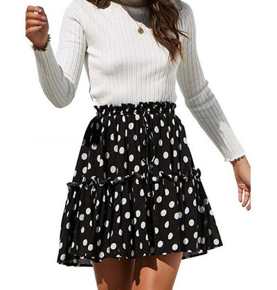 Falda Bohemia Plisada con Encaje y Cordones - Image 6