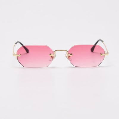 Gafas de Sol Poligonales sin Marco para Mujer - Image 8