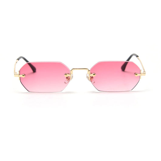 Gafas de Sol Poligonales sin Marco para Mujer - Image 10