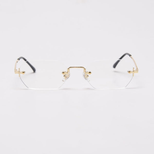 Gafas de Sol Poligonales sin Marco para Mujer - Image 4
