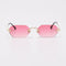 Gafas de Sol Poligonales sin Marco para Mujer
