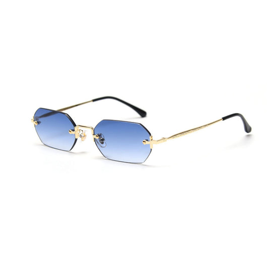 Gafas de Sol Poligonales sin Marco para Mujer - Image 3