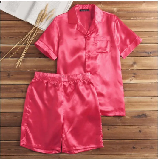 Pijama Hombre Conjunto Completo Colores Sólidos Confort Hogar - Image 10