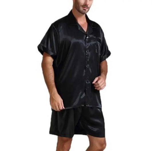 Pijama Hombre Conjunto Completo Colores Sólidos Confort Hogar - Image 3
