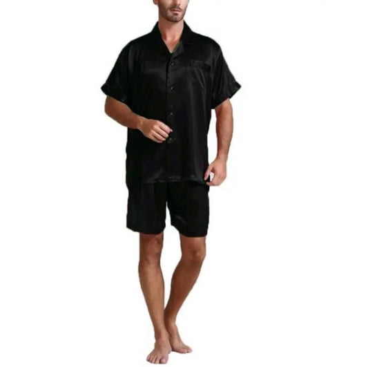 Pijama Hombre Conjunto Completo Colores Sólidos Confort Hogar - Image 2