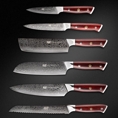 Juego de 6 Cuchillos Damasco Profesional Chef - Image 8