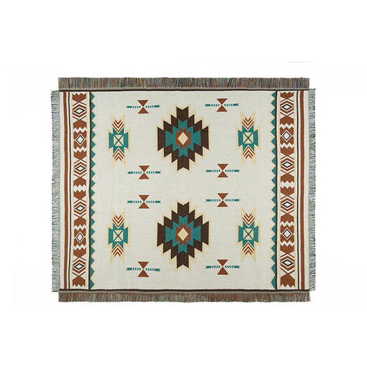 Manta Tejida Bohemia con Patrón Tartán para Cama y Sofá - Image 6