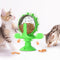 Juguete Interactivo para Gatos con Dispensador de Alimento y Molino Giratorio
