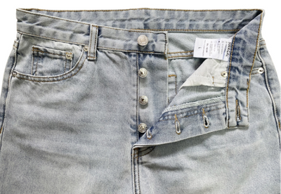 Pantalón Vaquero Talle Alto Efecto Desgastado - Silueta Recta - Image 9