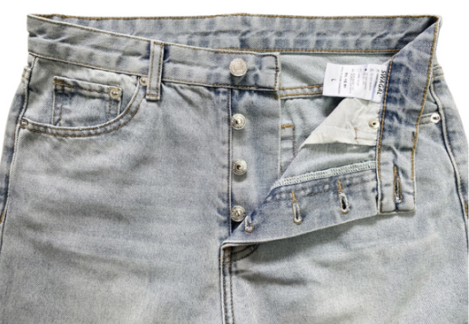 Pantalón Vaquero Talle Alto Efecto Desgastado - Silueta Recta - Image 9