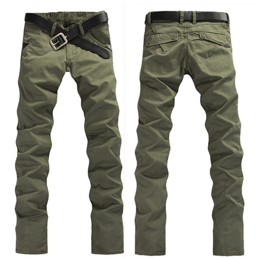 Pantalón Recto Moderno con Bolsillos