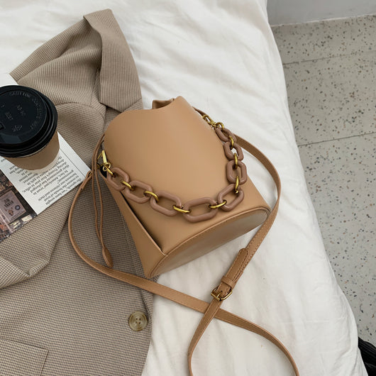 Bolso de Cadena Retro Elegante - Bandolera Bucket Bag Minimalista - Image 12