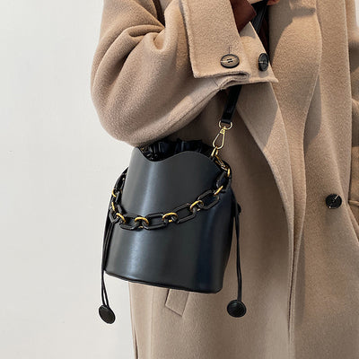 Bolso de Cadena Retro Elegante - Bandolera Bucket Bag Minimalista - Image 13
