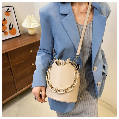 Bolso de Cadena Retro Elegante - Bandolera Bucket Bag Minimalista - Image 18