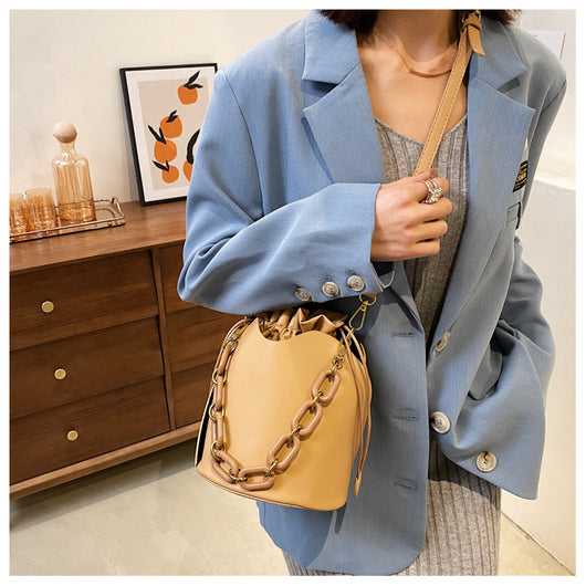 Bolso de Cadena Retro Elegante - Bandolera Bucket Bag Minimalista - Image 22