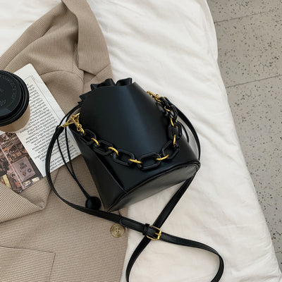 Bolso de Cadena Retro Elegante - Bandolera Bucket Bag Minimalista - Image 4
