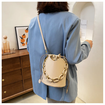 Bolso de Cadena Retro Elegante - Bandolera Bucket Bag Minimalista - Image 6