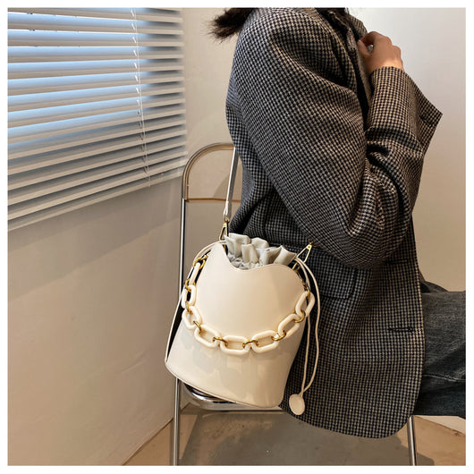 Bolso de Cadena Retro Elegante - Bandolera Bucket Bag Minimalista - Image 7