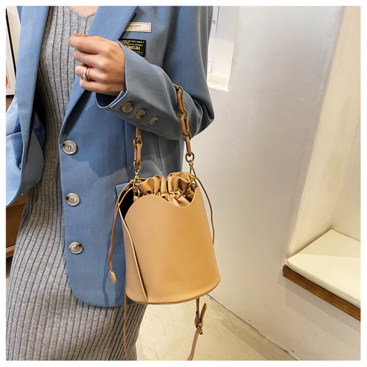 Bolso de Cadena Retro Elegante - Bandolera Bucket Bag Minimalista - Image 8