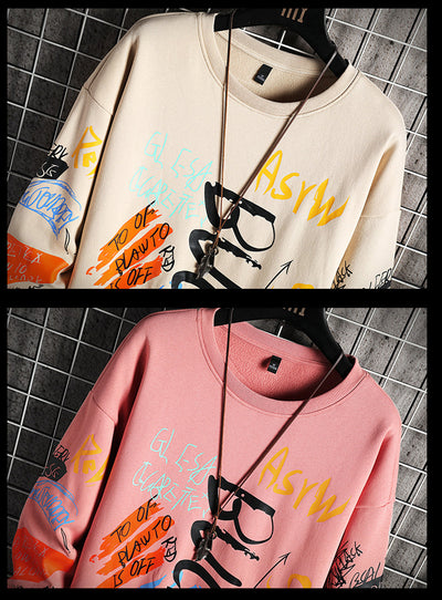sweatshirt, crewneck sweatshirt, black, white, yellow, streetwear, hip hop, casual - Image 6