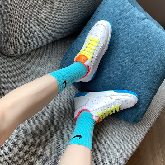 Zapatos Casuales de Cuero con Diseño Colorblock en Terciopelo - Image 13