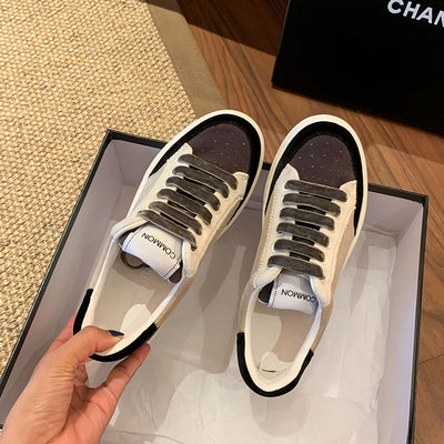 Zapatos Casuales de Cuero con Diseño Colorblock en Terciopelo - Image 14