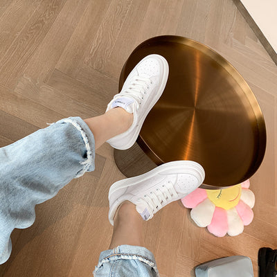 Zapatos Casuales de Cuero con Diseño Colorblock en Terciopelo - Image 8