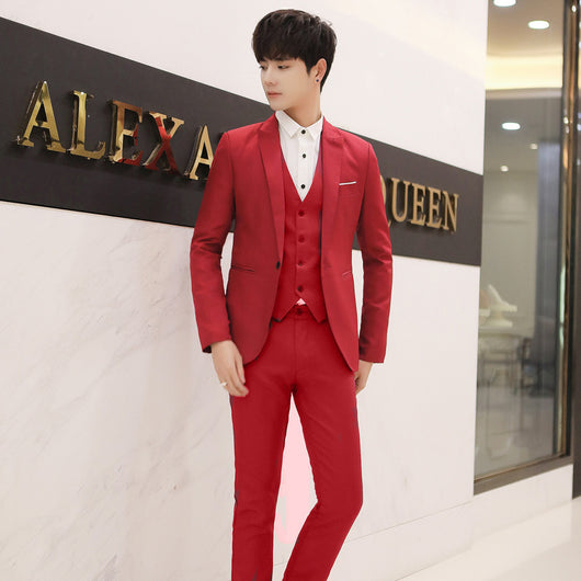 Blazer Casual Ajustado Hombre Estilo Coreano Tendencia Moderna - Image 10