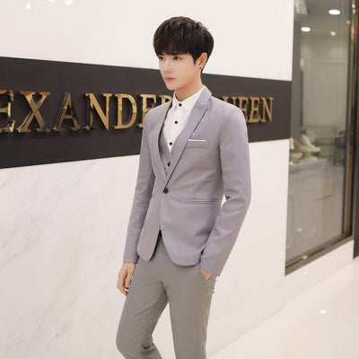 Blazer Casual Ajustado Hombre Estilo Coreano Tendencia Moderna - Image 13
