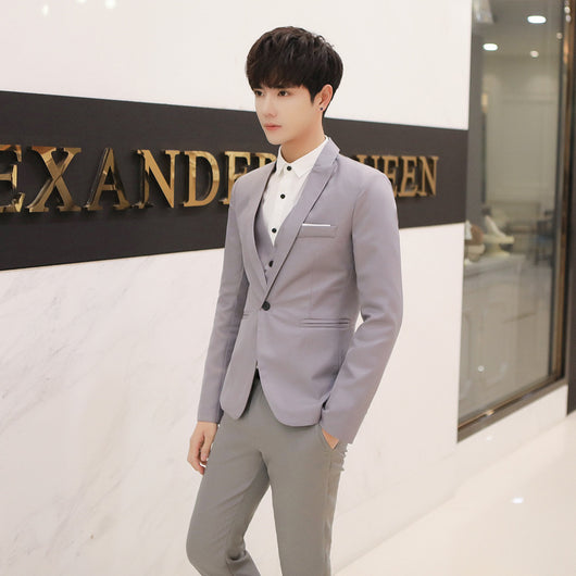 Blazer Casual Ajustado Hombre Estilo Coreano Tendencia Moderna - Image 13