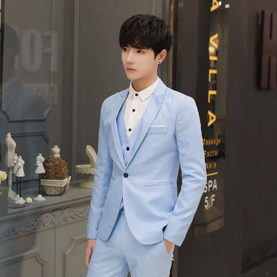 Blazer Casual Ajustado Hombre Estilo Coreano Tendencia Moderna - Image 2